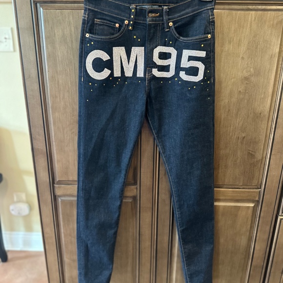 NWOT🔥🔥CM95 Skinny Coupe Moulante & Denim BLING JEANS!!  Perfect Condition! - Picture 7 of 16